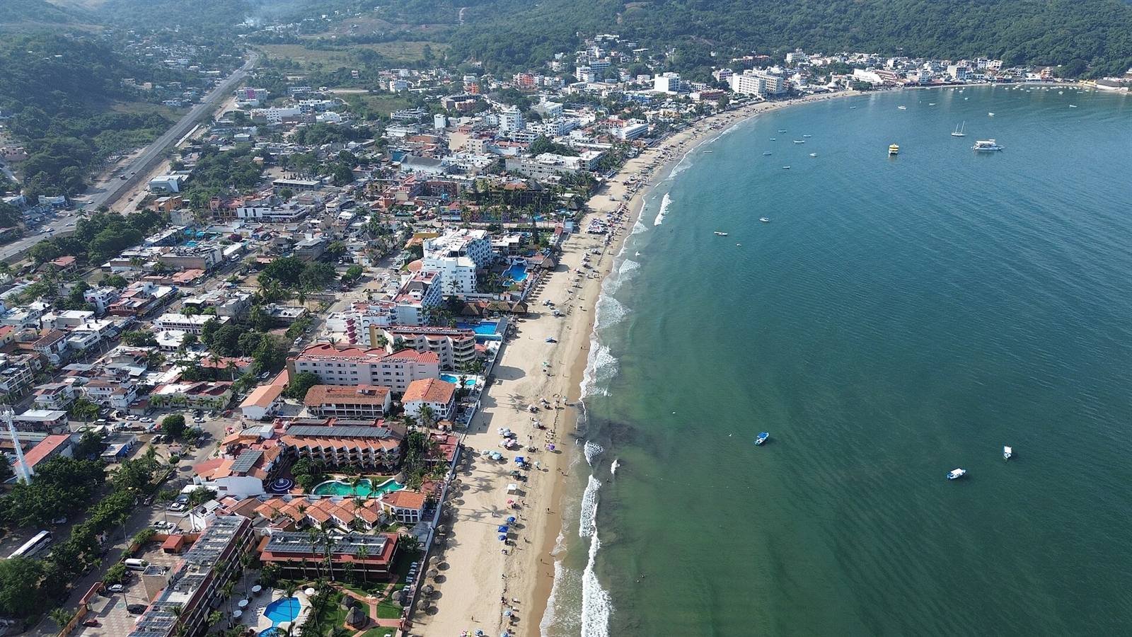 Guayabitos beach · in front of the hotel